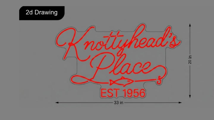 Updated custom neon sign for Amy Kinsey