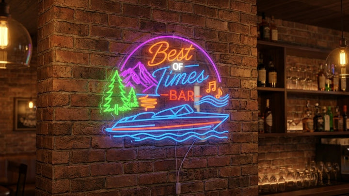Updated custom neon sign for Christopher Hopper