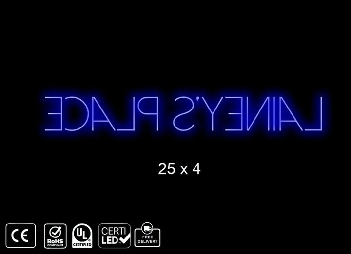 custom neon sign for Elaine