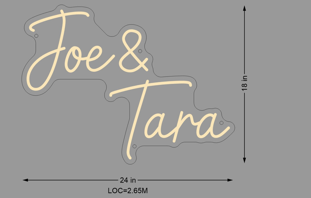 Custom neon sign for Tara Casey