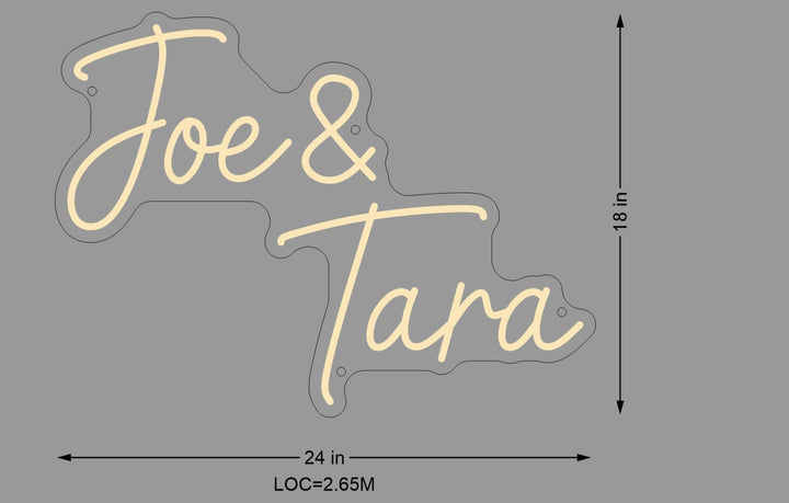 Custom neon sign for Tara Casey