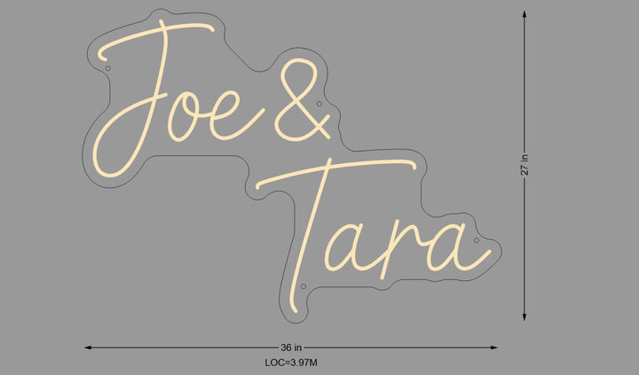 Custom neon sign for Tara Casey
