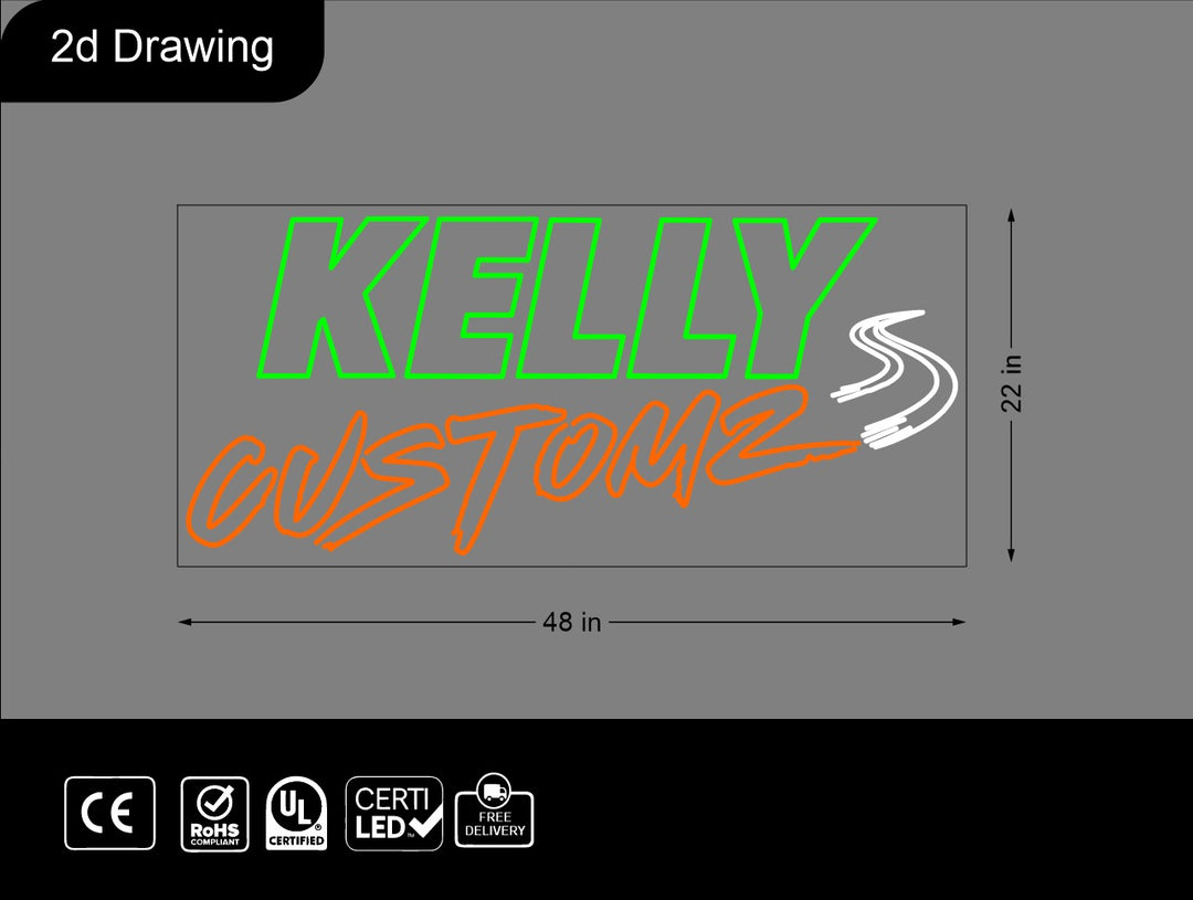 custom Neon sign for Sean