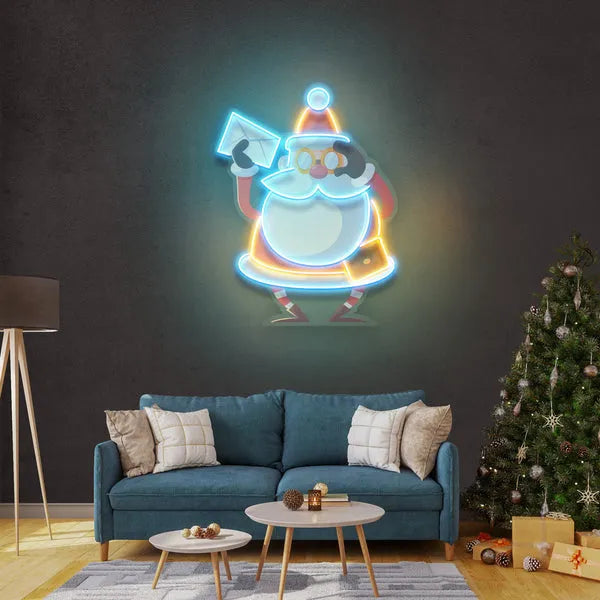 Who Is Next-Santa Merry Christmas Neon Sign by LEDNeon's - Celebrate the festive season with this joyful Neon sign.