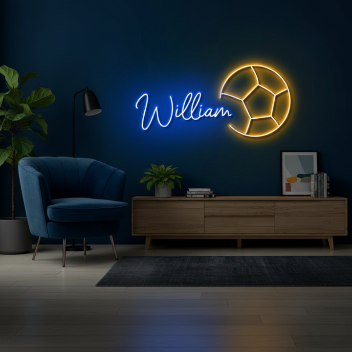 William Name LED Neon Sign by LEDNeons - Decorate your space with this bright Neon Sign.