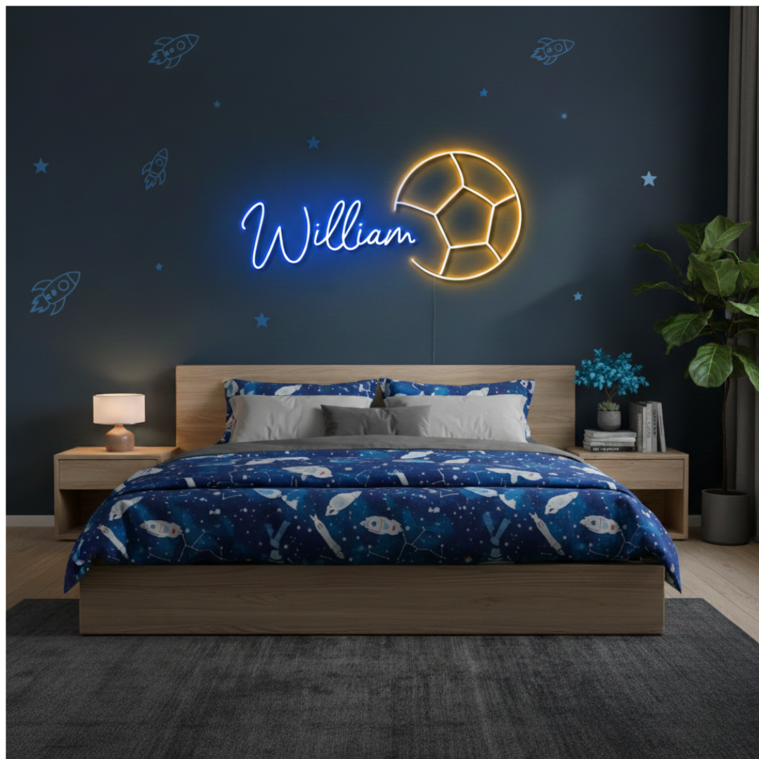 William Name LED Neon Sign by LEDNeons - Decorate your space with this bright Neon Sign.