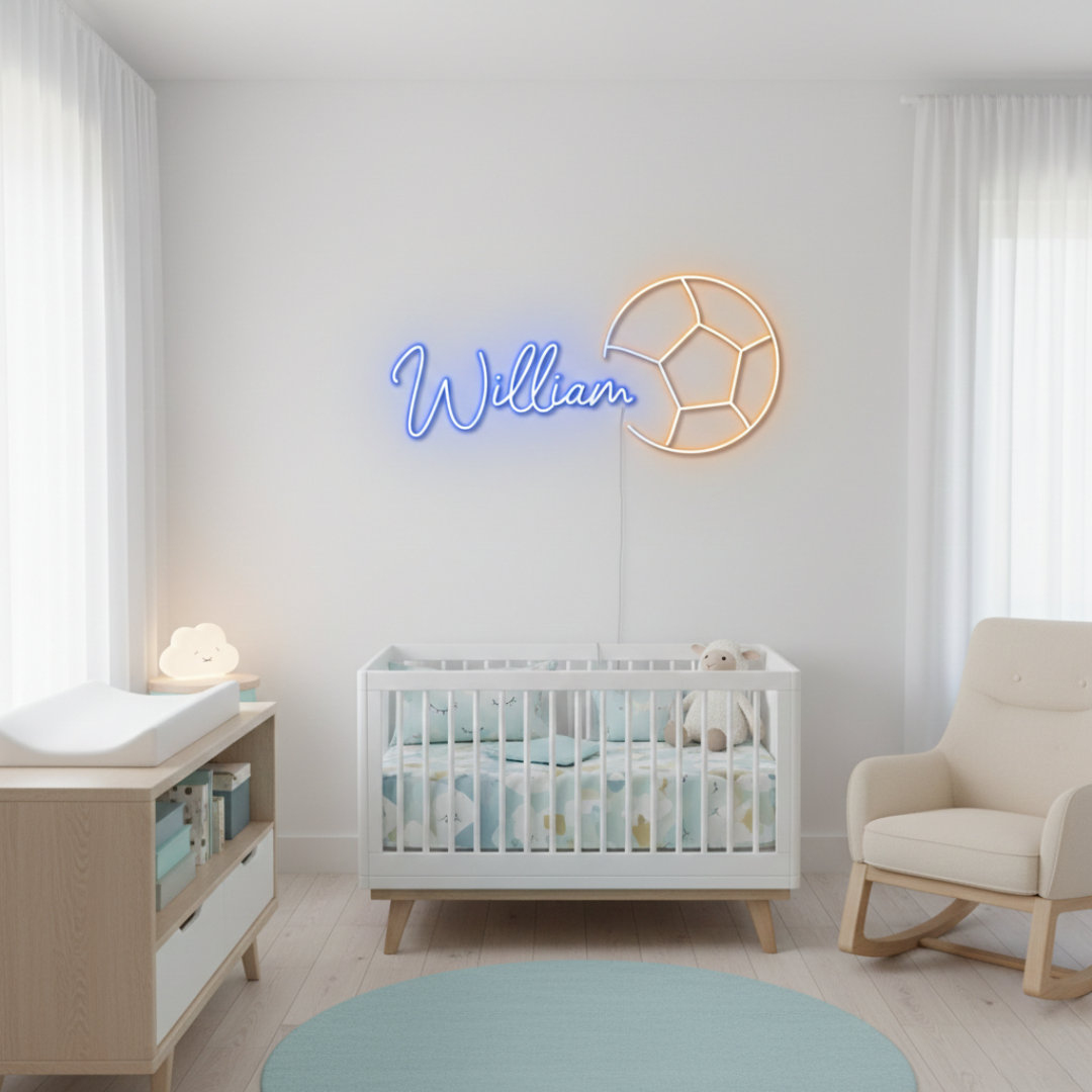 William Name LED Neon Sign by LEDNeons - Decorate your space with this bright Neon Sign.