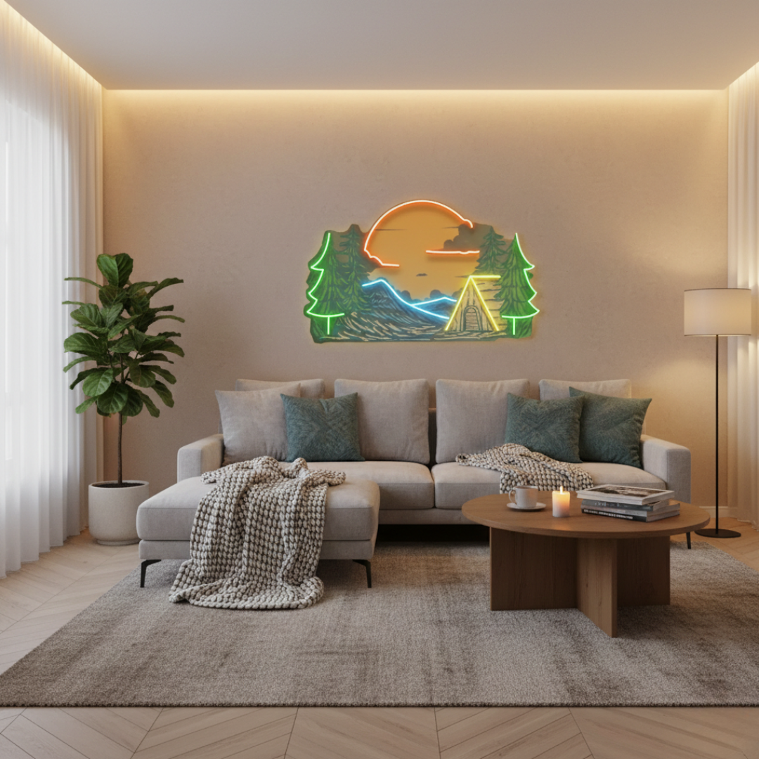 Winter Relaxation UV Art LED Neon Sign  by LEDNeons 