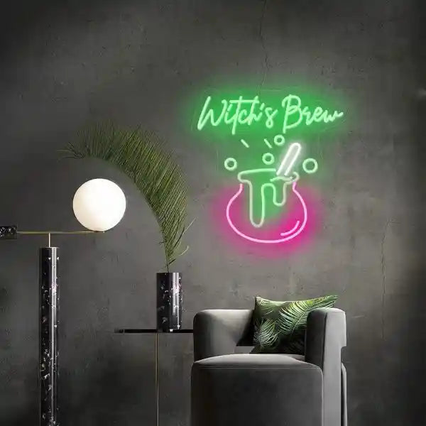 Witch’s Brew Halloween LED Neon Sign by LEDNeon's - Transform your space with Halloween LED Neon Sign