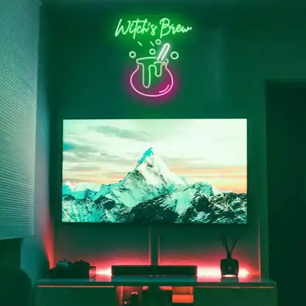 Witch’s Brew Halloween Neon Sign by  LEDNeon's  - Transform your space with Halloween Neon Sign