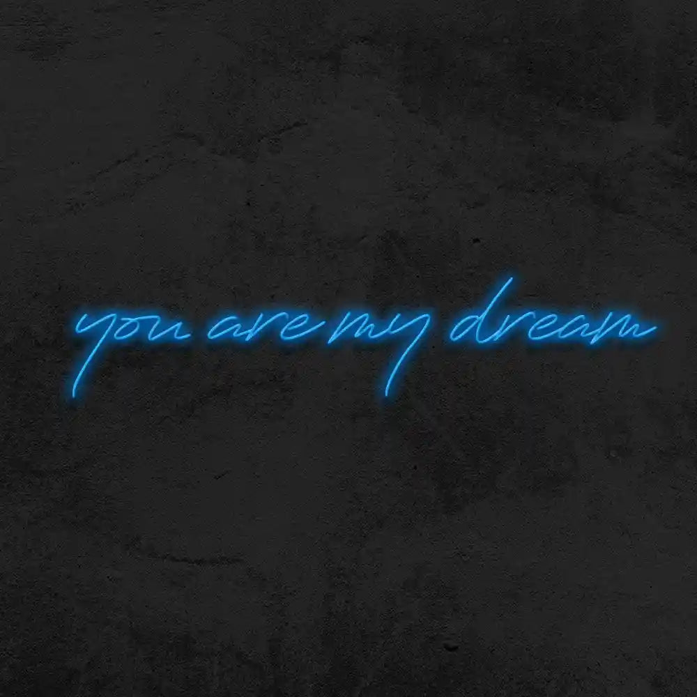 You Are My Dream Wedding Neon Sign by LEDNeons - blue