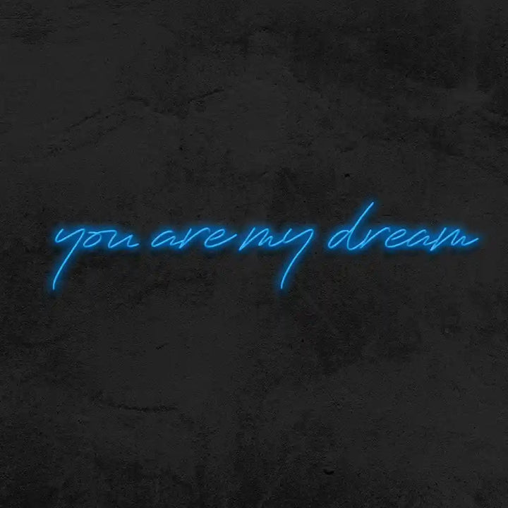 You Are My Dream Wedding Neon Sign by LEDNeons - blue