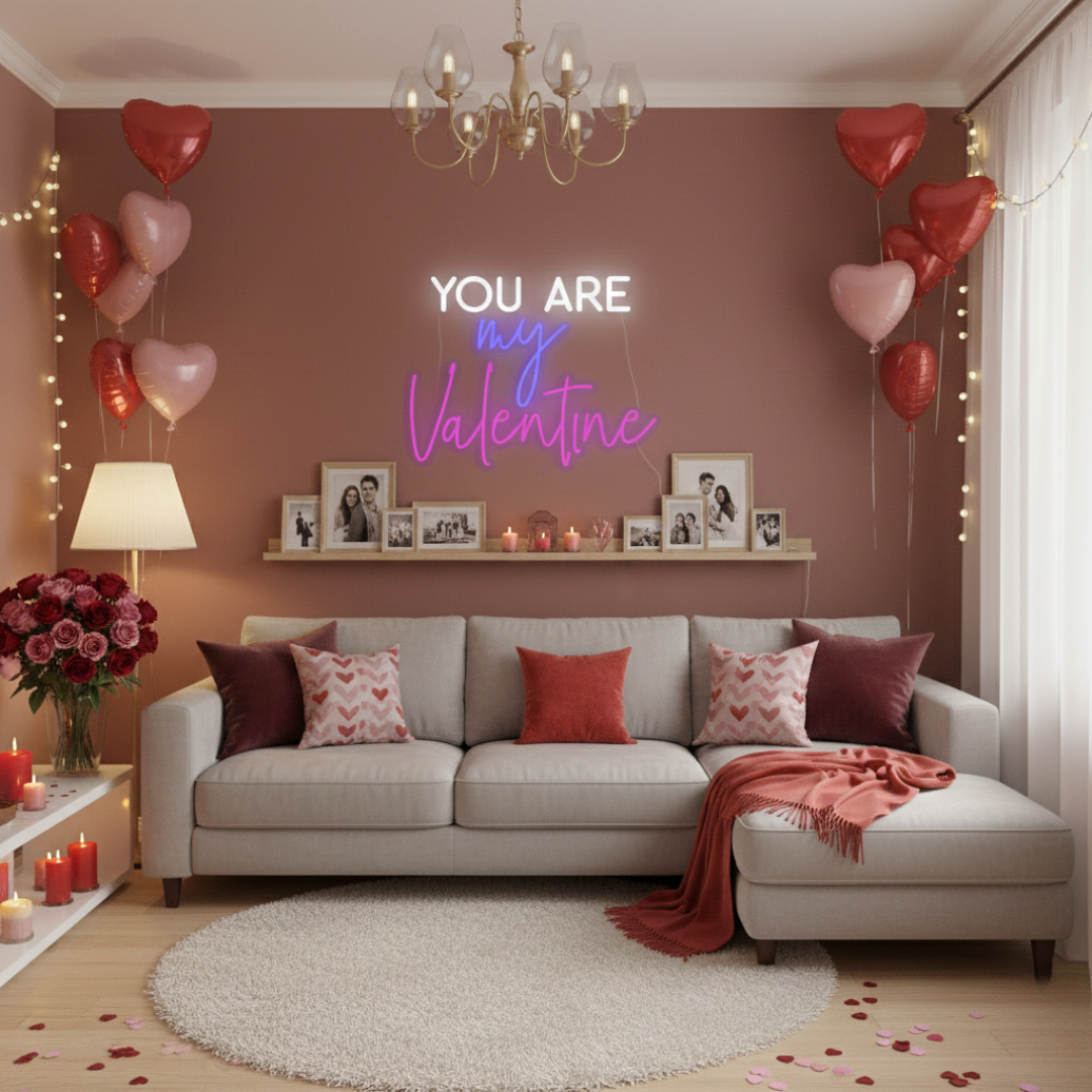 You Are My Valentine LED Neon Sign by LEDNeons - designed to spread love and warmth in any space.