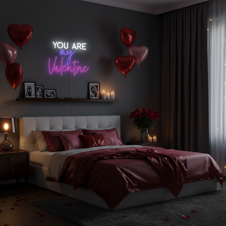 You Are My Valentine LED Neon Sign by LEDNeons - designed to spread love and warmth in any space.