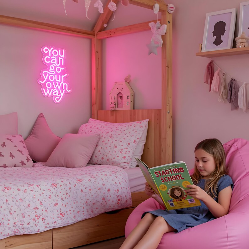 You Can Go Your Own Way" LED Neon sign by LEDNeons  - It's a glowing and Bright sign, creating an inspiring and modern atmosphere.