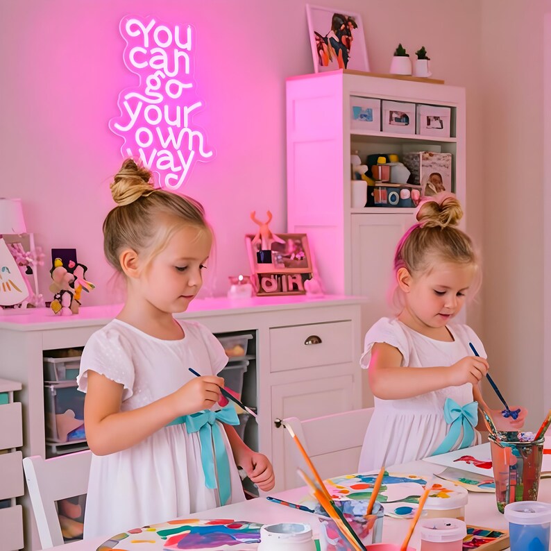 You Can Go Your Own Way" LED Neon sign by LEDNeons  - It's a glowing and Bright sign, creating an inspiring and modern atmosphere.