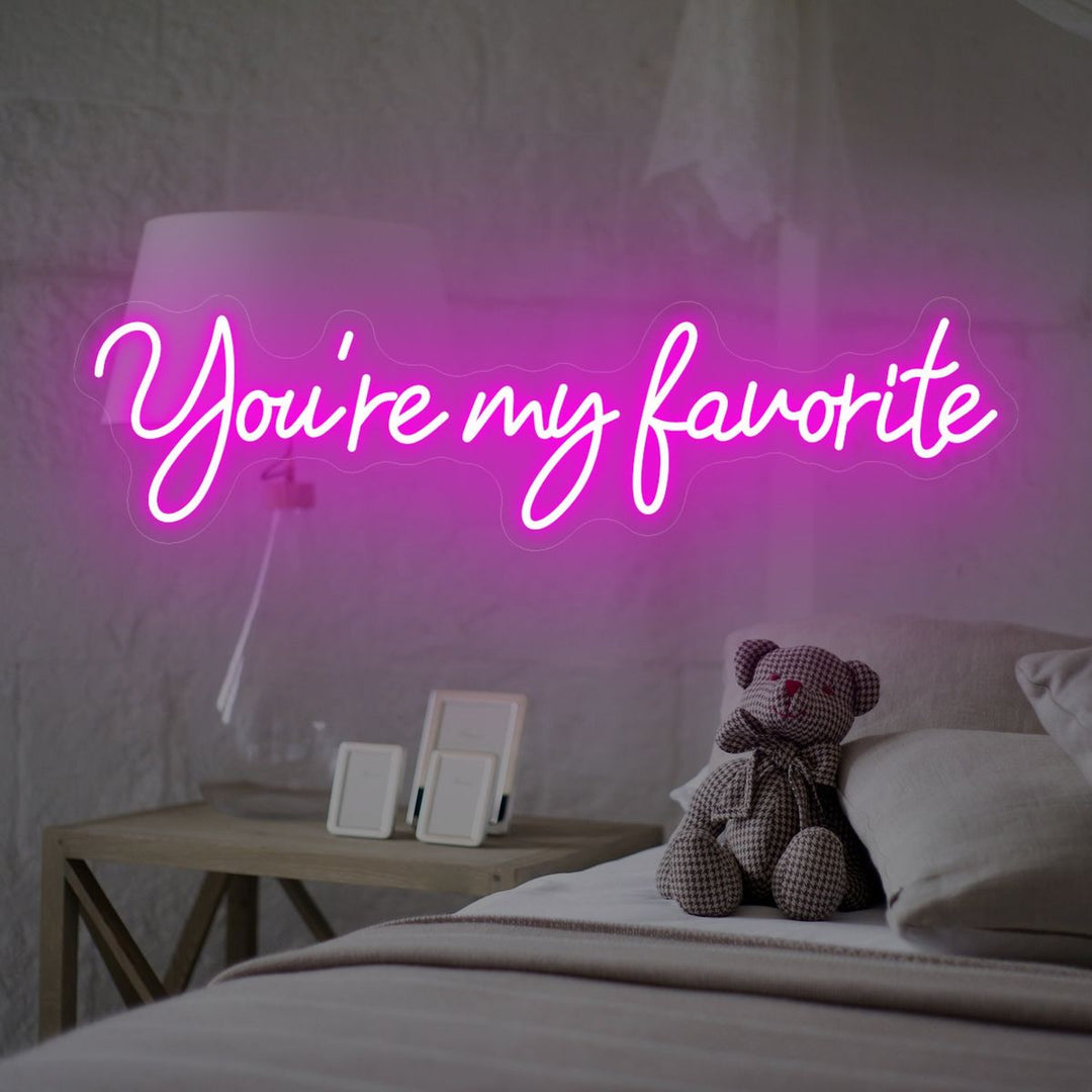 You're My Favorite Valentine's Day LED Neon Sign by LEDNeons - designed for Valentine’s celebration