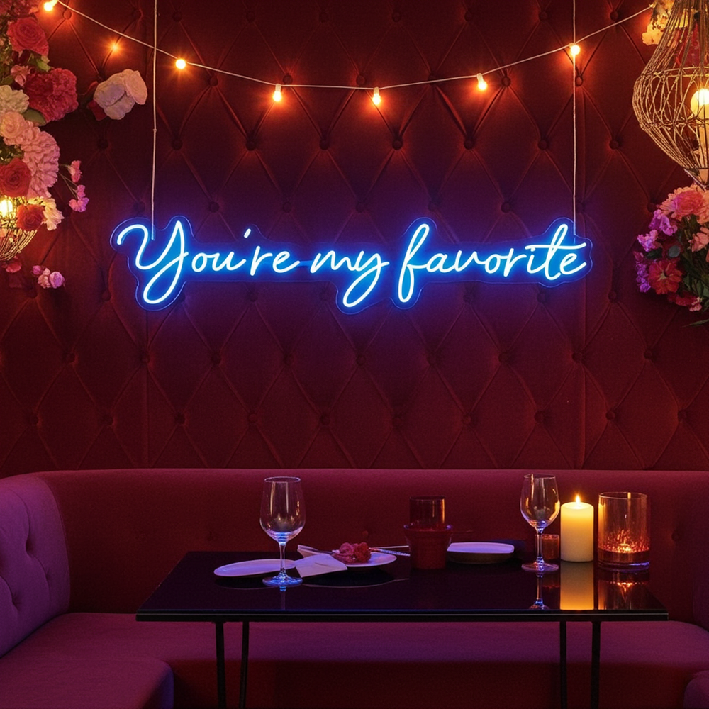 You're My Favorite Valentine's Day LED Neon Sign by LEDNeons - designed for Valentine’s celebration