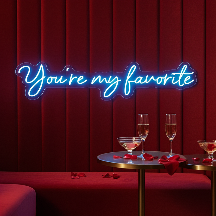 You're My Favorite Valentine's Day LED Neon Sign by LEDNeons - designed for Valentine’s celebration