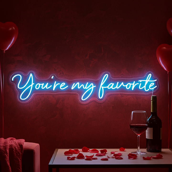 You're My Favorite Valentine's Day LED Neon Sign by LEDNeons - designed for Valentine’s celebration