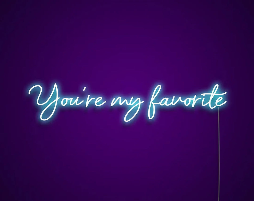 You're My Favorite Valentine's Day LED Neon Sign by LEDNeons - designed for Valentine’s celebration