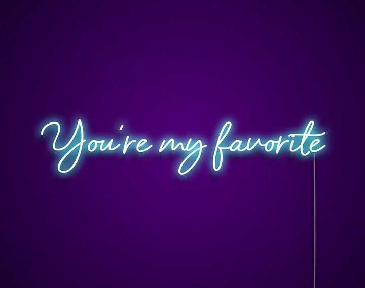 You're My Favorite Valentine's Day LED Neon Sign by LEDNeons - designed for Valentine’s celebration