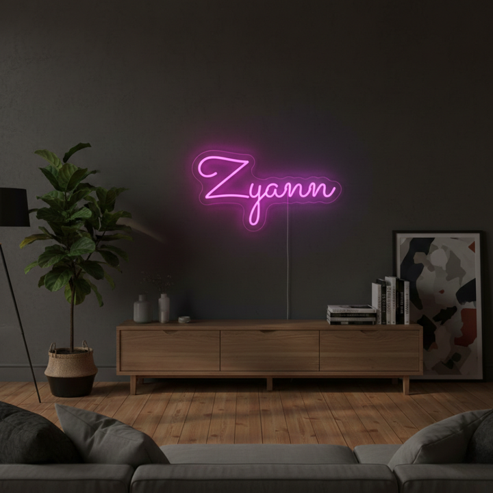 ZYANN Name LED Neon Sign by LEDNeons - Glowing and Bright personalized Neon sign 