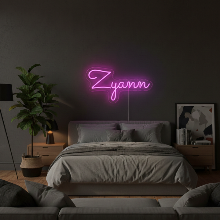 ZYANN Name LED Neon Sign by LEDNeons - Glowing and Bright personalized Neon sign 