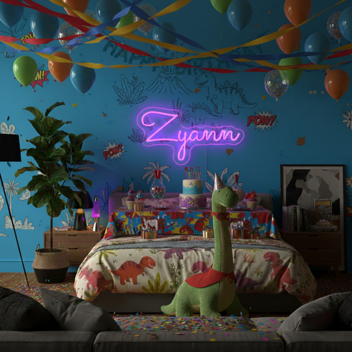ZYANN Name LED Neon Sign by LEDNeons - Glowing and Bright personalized Neon sign 