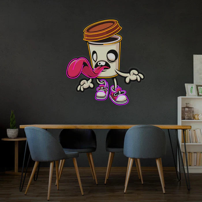 Zombie Cup Halloween LED Neon Sign by LEDNeons - unique decoration  sign for haunted houses and parties.