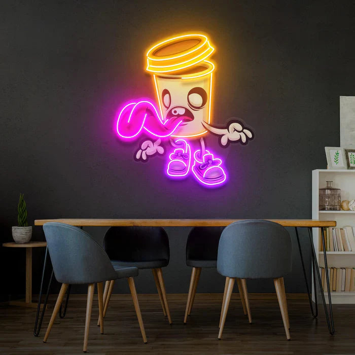Zombie Cup Halloween LED Neon Sign by LEDNeons - unique decoration  sign for haunted houses and parties.