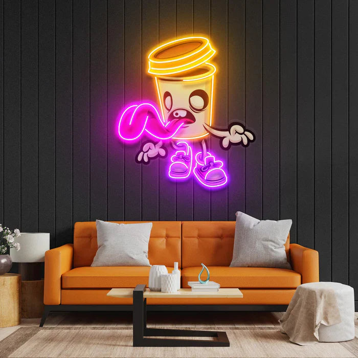 Zombie Cup Halloween LED Neon Sign by LEDNeons - unique decoration  sign for haunted houses and parties.