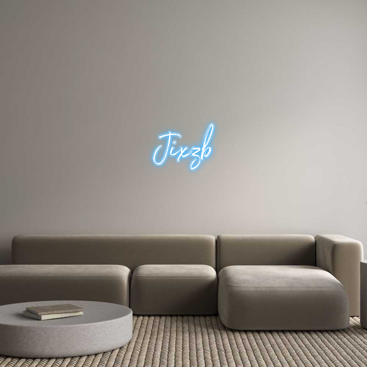 Customized Neon Sign: Jixzb