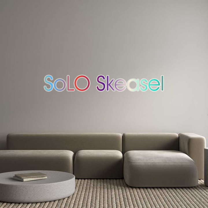 Customized Neon Sign: SoLO Skeasel