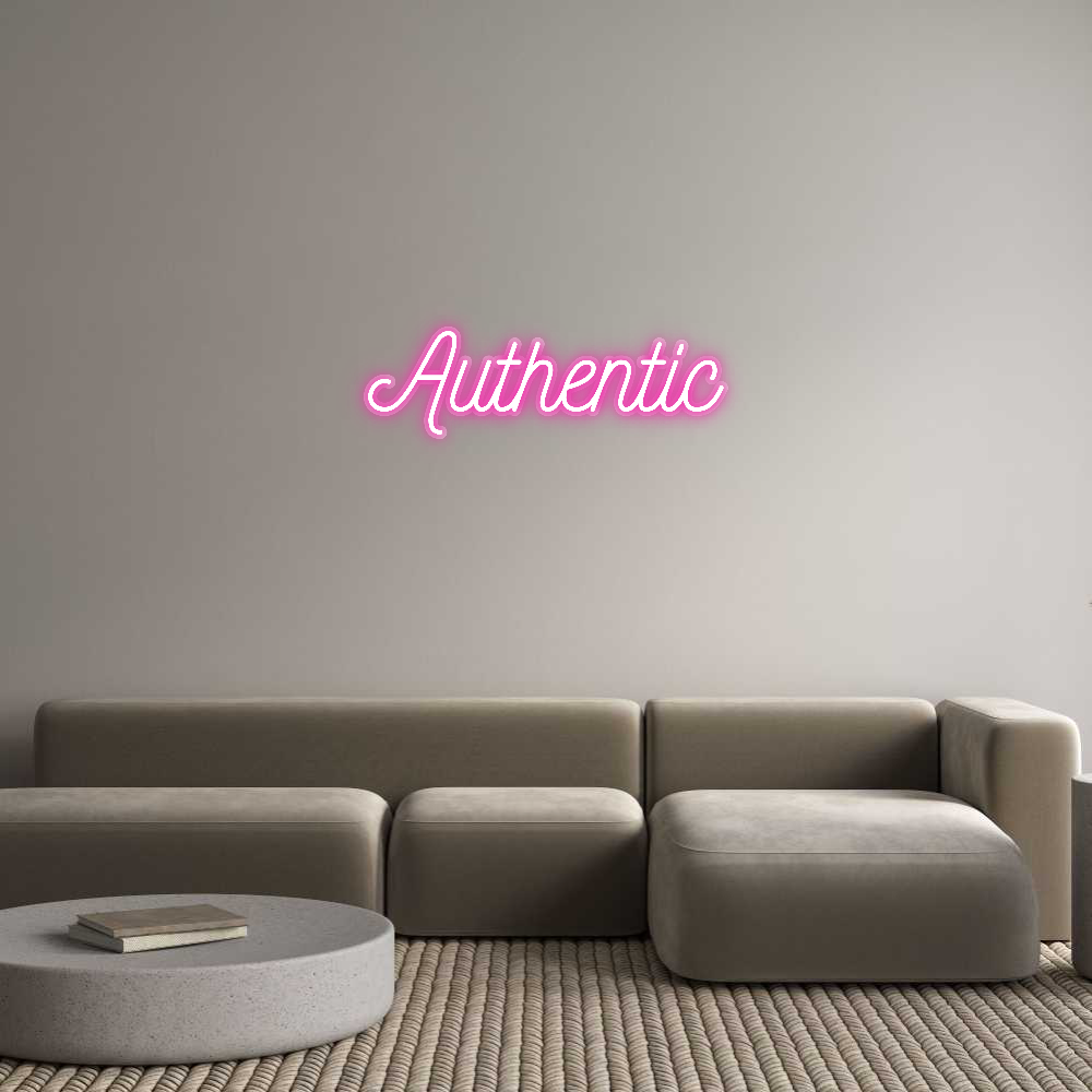 Customized Neon Sign: Authentic
