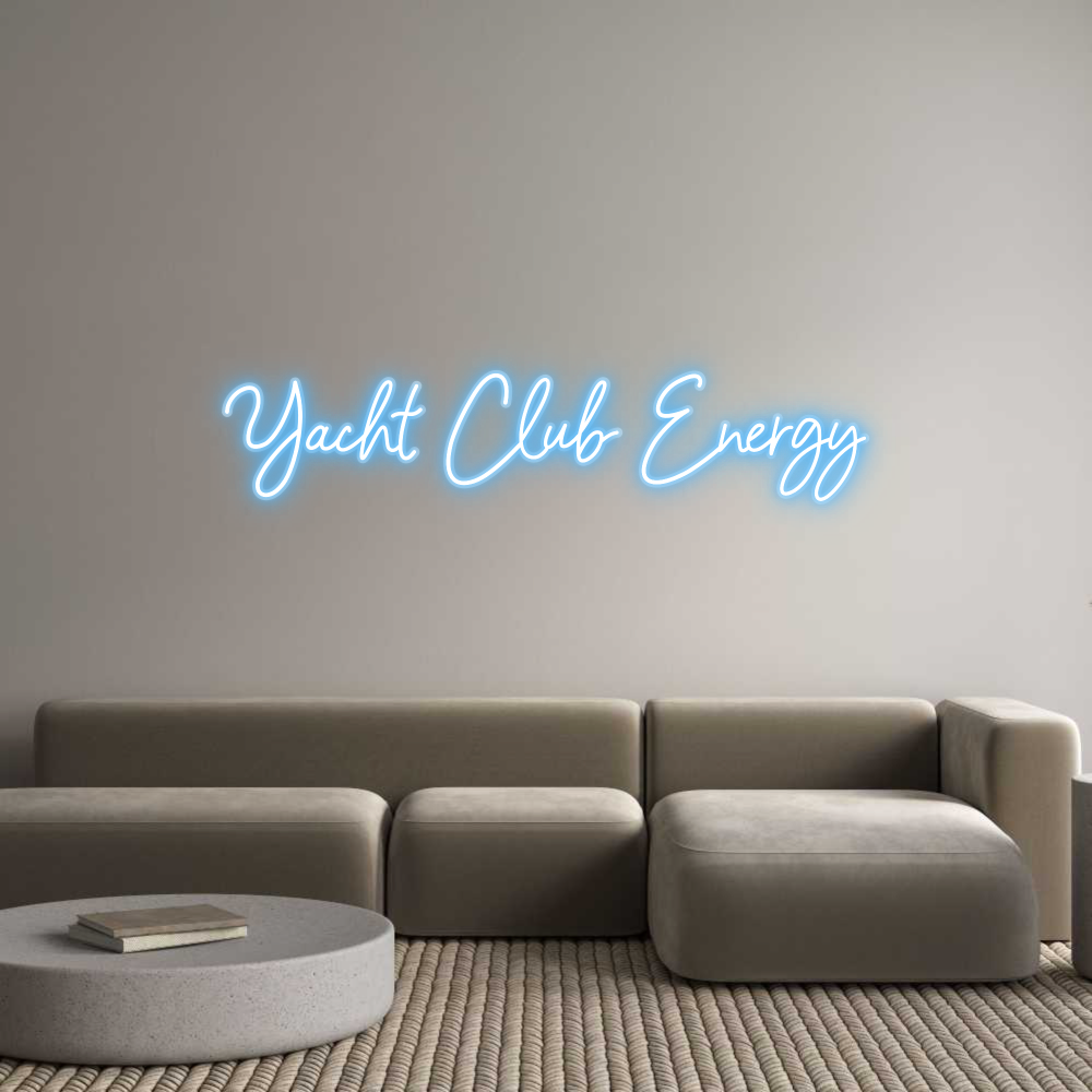 Customized Neon Sign: Yacht Club En...