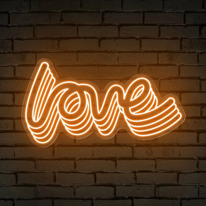 Polychrome Love Word Valentine's Day LED Neon Sign by LEDNeons - symbolizing romance and joy.
