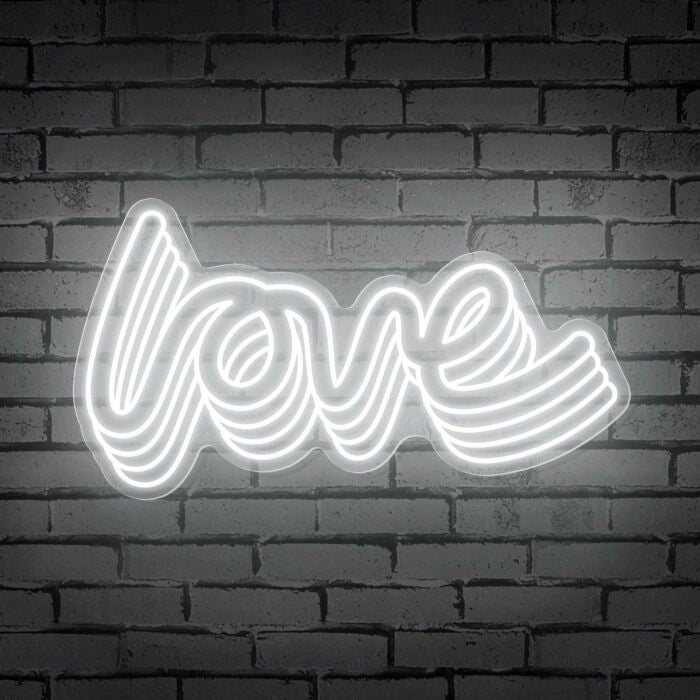 Polychrome Love Word Valentine's Day LED Neon Sign by LEDNeons - symbolizing romance and joy.