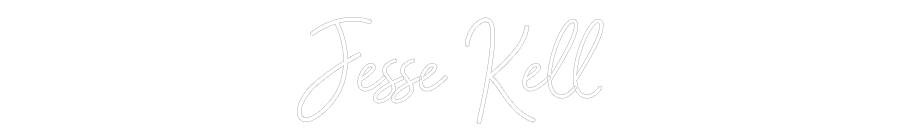 Customized Neon Sign: Jesse Kell