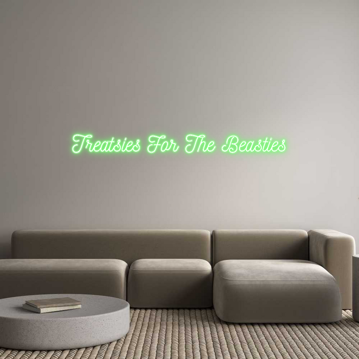 Customized Neon Sign: Treatsies For...