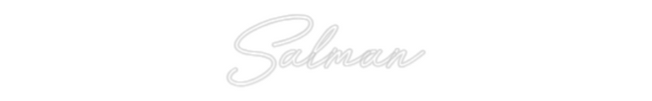 Customized Neon Sign: Salman