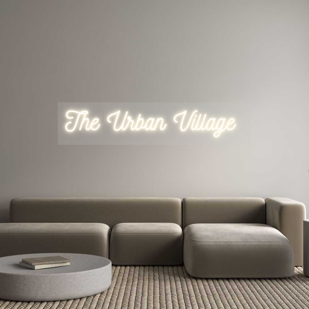 Customized Neon Sign: The Urban Vil...