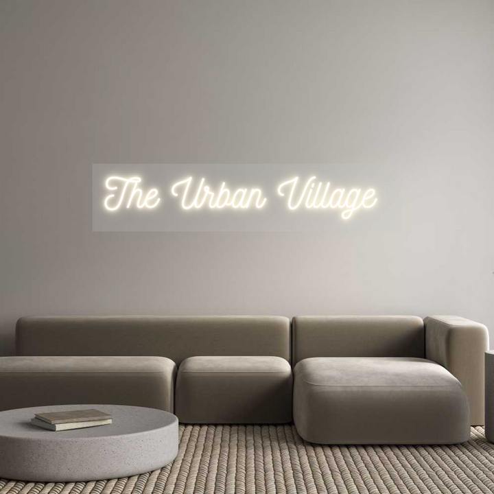 Customized Neon Sign: The Urban Vil...