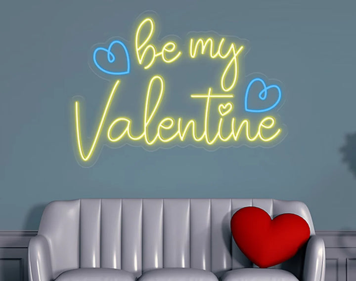 Be My Valentine Neon Sign by LEDNeons – A perfect way to express your love in neon light.