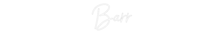 Customized Neon Sign: Barr