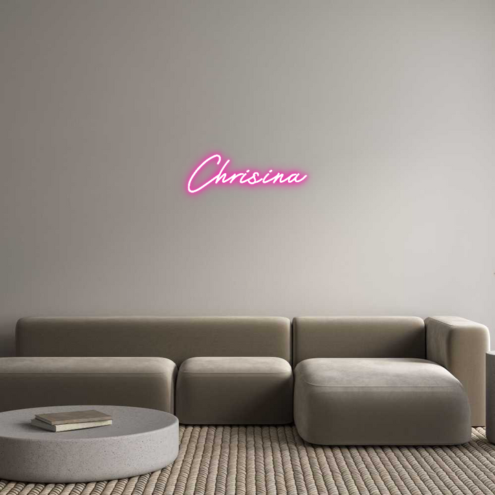 Customized Neon Sign: Chrisina