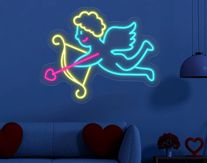 Cupid Valentine's Day Neon Sign by LEDNeons – A symbol of love and affection illuminated in neon.