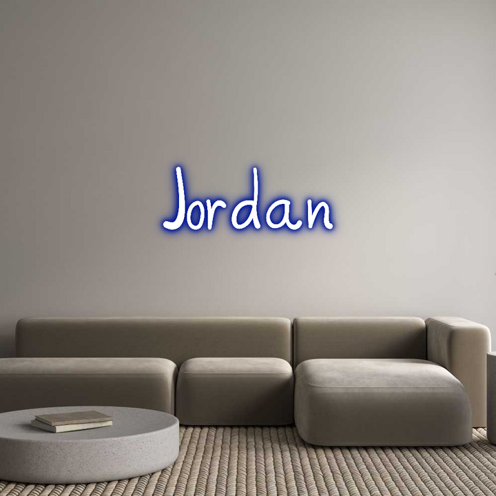 Customized Neon Sign: Jordan
