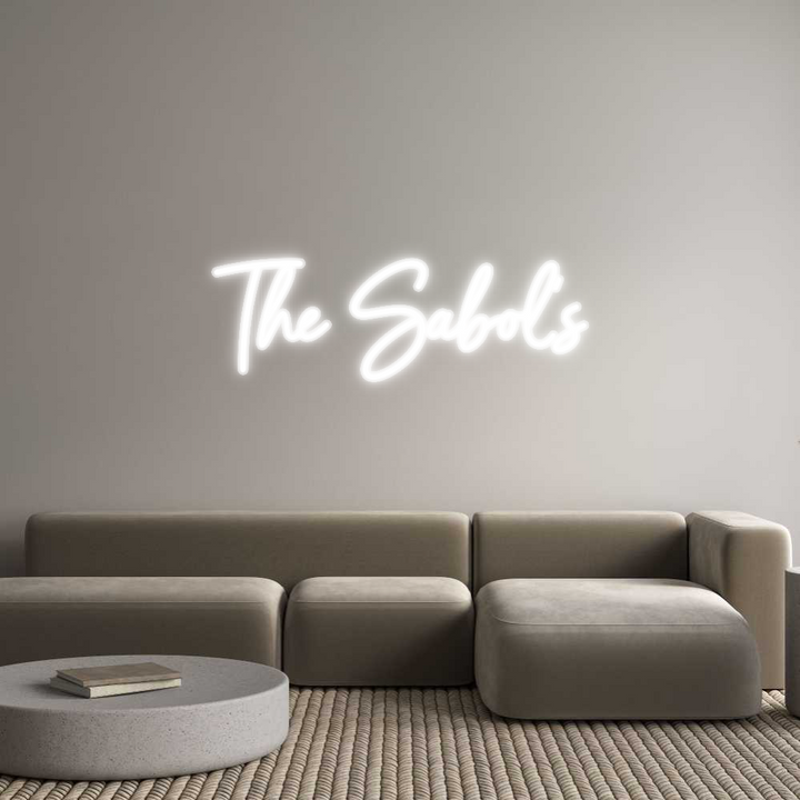 Customized Neon Sign: The Sabol‘s