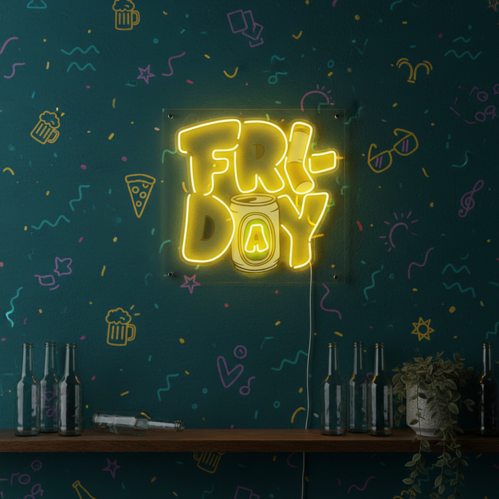 Friday UV Art LED Neon Sign